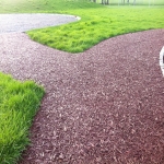 Rubberised Mulch for Parks in Brown Edge 9